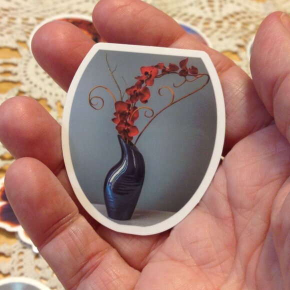 Stickers, florals, butterfly, beauty 12 cellphone stickers - Picture 6 of 7